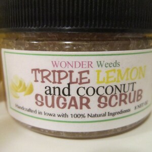 ORGANIC, ALL Natural Gourmet Sugar Scrub, Choose Your Scent