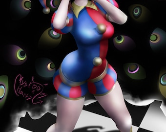 Pomni's Nightmare Art Print – A4 - The Amazing Digital Circus Illustration