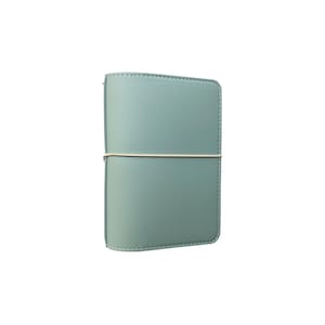 A6 Travelers Notebook - Sorbet - Light Blue  A6 TN  - Vegan Leather Planner for A6 Stalogy & Hobonichi and A6 Journals | Mumsy and Bub