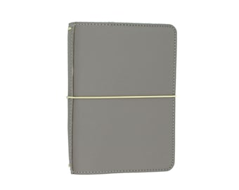 A6 Travelers Notebook - Stargazer - Light Gray  A6 TN  - Vegan Leather Planner for A6 Stalogy & Hobonichi and A6 Journals | Mumsy and Bub