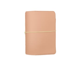 A6 Travelers Notebook - Love Note Candy - Light Pink A6 TN | Glitter Spine Vegan Leather Planner for A6 Stalogy, Hobonichi - Mumsy and Bub