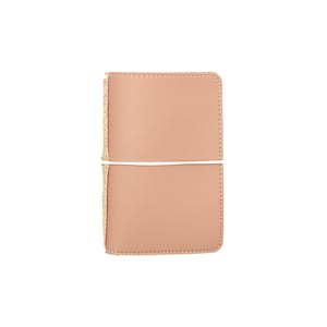Pocket Traveler’s Notebook – Love Note Candy | Light Pink Cover with Glitter Spine | Mumsy & Bub | Vegan Leather Planner