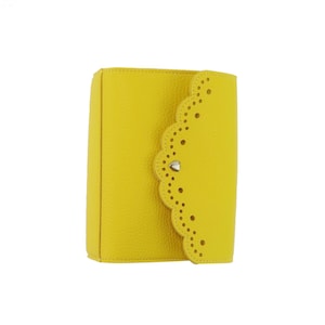 A6 Bella Sunshine Yellow Traveler’s Notebook Cover – Vegan Leather Planner for A6 Stalogy, Hobonichi | Mumsy and Bub A6 TN