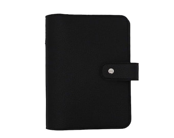 Black Vegan Leather B6 Travelers Notebook: Standard Odyssey TN