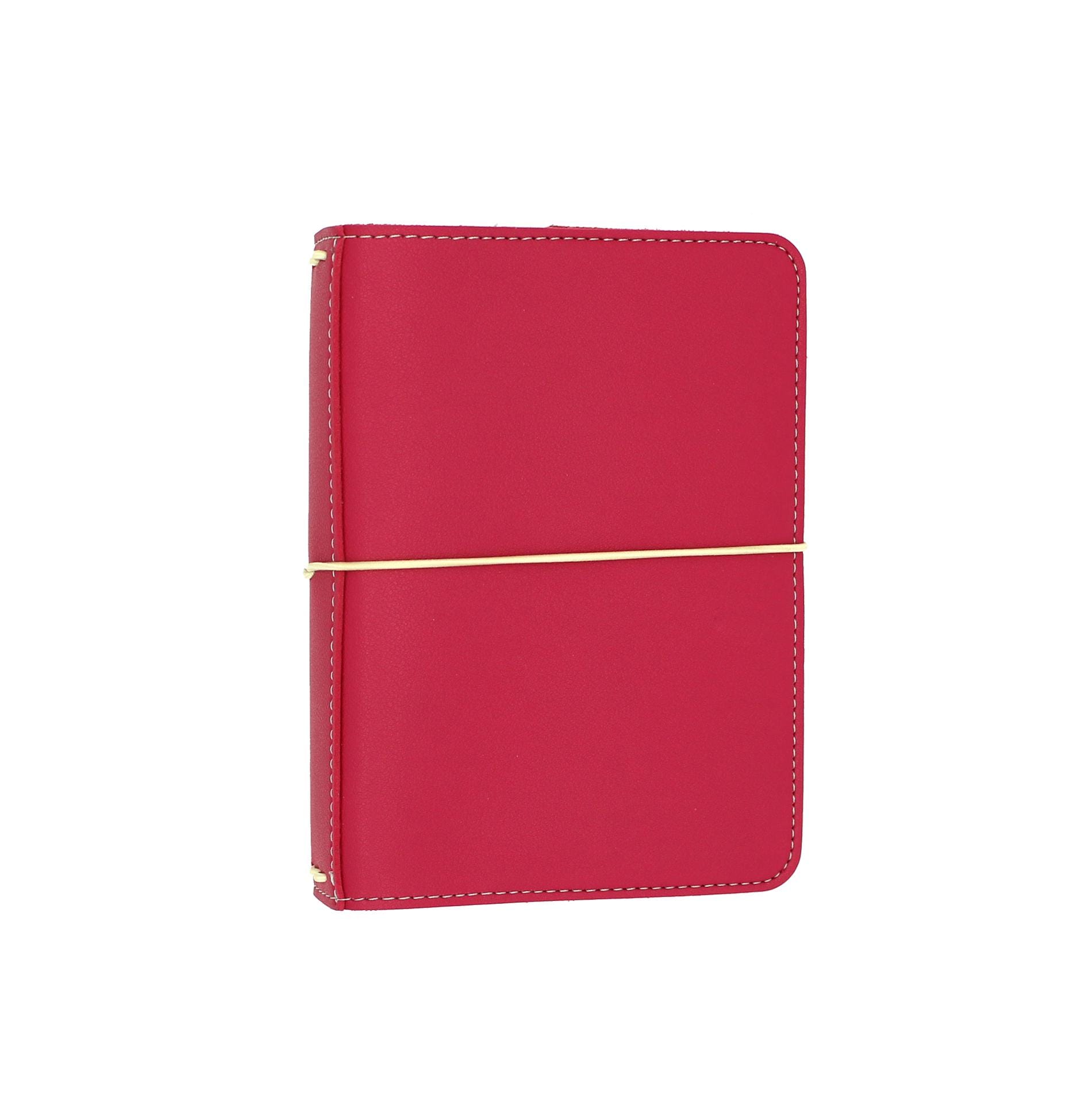 A6 Travelers Notebook - Poppy - Hot Pink  A6 TN  - Vegan Leather Planner for A6 Stalogy & Hobonichi and A6 Journals | Mumsy and Bub