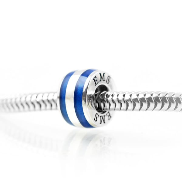 Dije de plata de ley y esmalte para servicios médicos de emergencia Thin Line® Jewelry: un homenaje a los servicios médicos de emergencia