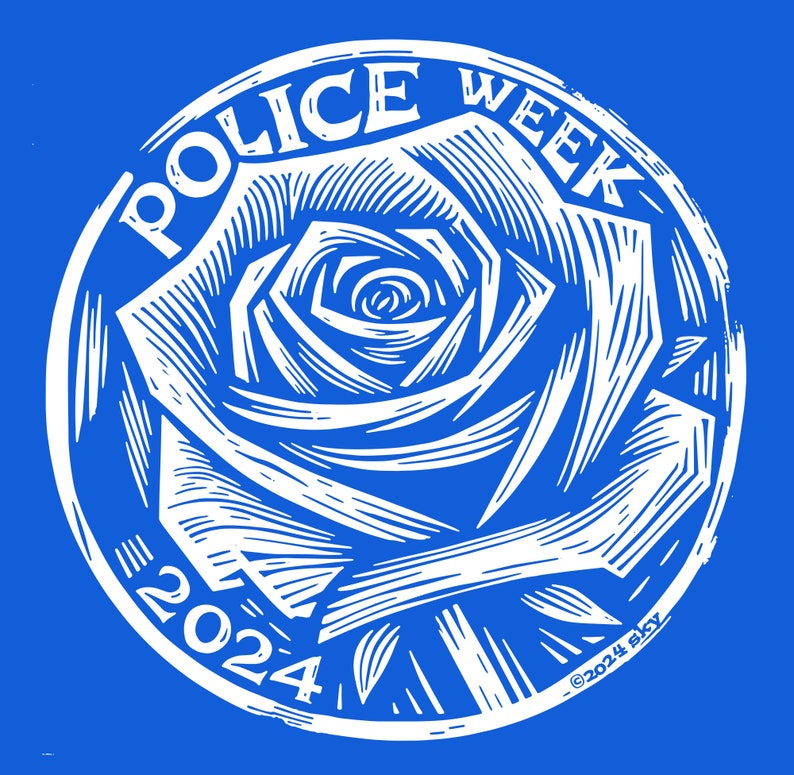 Salute the Heroes : T-shirt hommage 2024 de la Semaine nationale de la police Honorez les personnes décédées Fine ligne bleue image 1