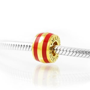 Thin Line® Jewelry U.S. Marines Sterling Silver & Enamel Charm – A Tribute to Honor, Courage and Commitment