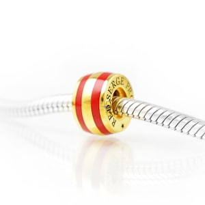 Thin Line® Jewelry Red Serge Proud Sterling Silver & Enamel Charm – A Tribute to Honor and Tradition