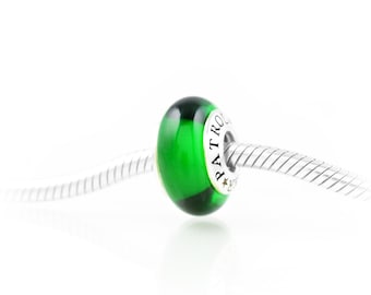 Border Patrol Solidarity® Charm,  Exquisite Italian Glass and Sterling Silver