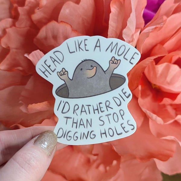 Mole Vinyl Sticker