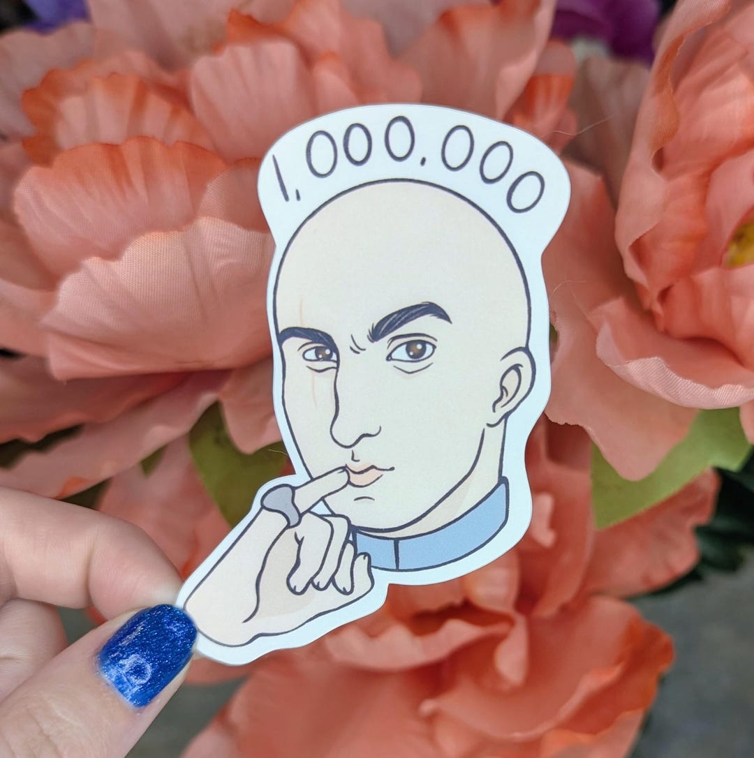1000iq Sticker 1,000,000 Vinyl Sticker - Etsy