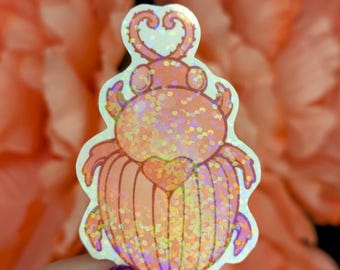 Love Bug Holographic Vinyl Sticker