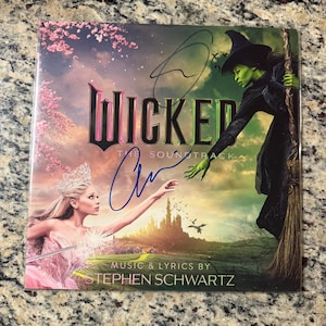 Hand Signed Wicked for Good Soundtrack Vinyl LP by Grande & Cynthia Erivo w/COA
