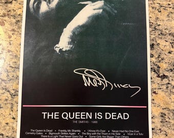 The Smiths Hand Signed 11x17 Poster by Morrissey – Authenticated Autograph w/ COA – Indie Rock Music Wall Art - Free Shipping