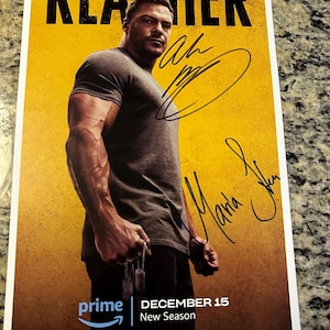 Reacher Signed 11x17 Poster – Hand Signed And Authenticated Alan Ritchson & Maria Sten – w/ COA