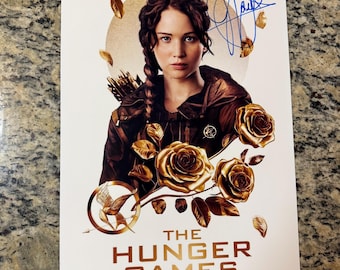 Jennifer Lawrence HandSigned & Authenticated w/COA The Hunger Games 11x17 Poster