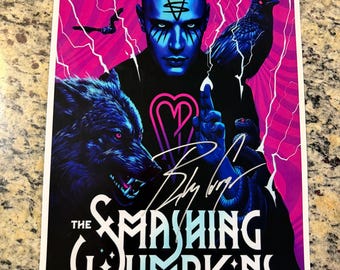Hand Signed Smashing Pumpkins Tour Poster - Billy Corgan Autograph w/COA