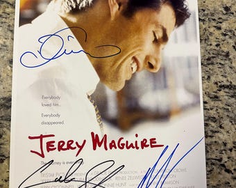 レネー・ゼルウィガー、ジェリー・マグワイア、サイン入り8x10写真