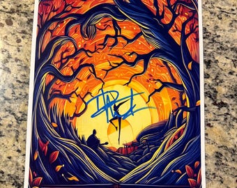 Signed Dave Matthews Tour Poster Hand Signed 11x17 Authenticated w/COA