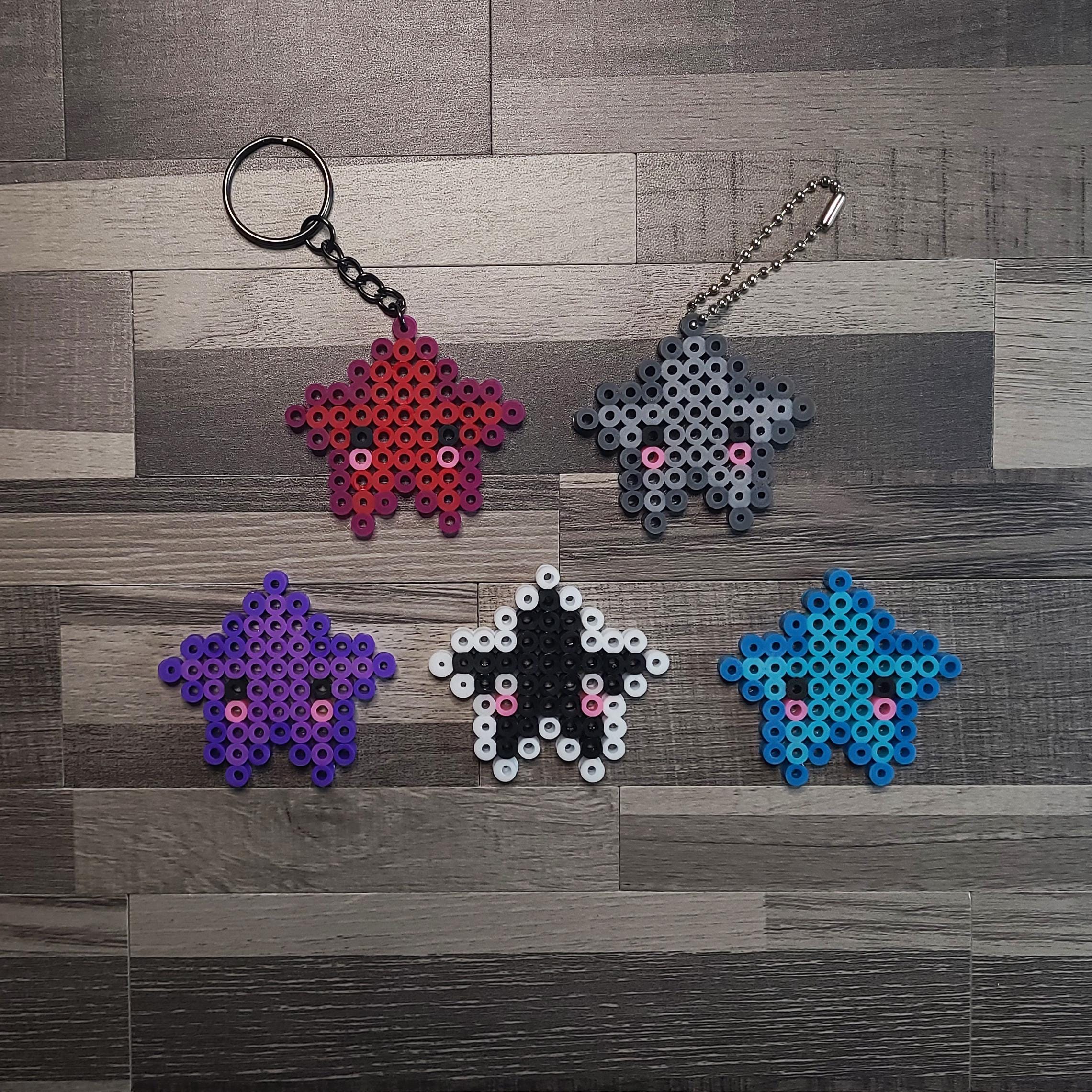 Star Perler Beads Keychains and Magnets - Etsy