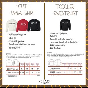 a flyer for a youth sweatshirt and toddler sweatshirt