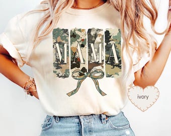 Camouflage Mama Shirt, Military Mom Tee, Army Mother's Day Gift