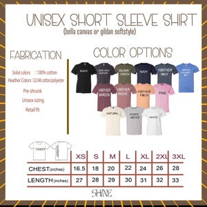 a picture of a t - shirt with different colors and sizes