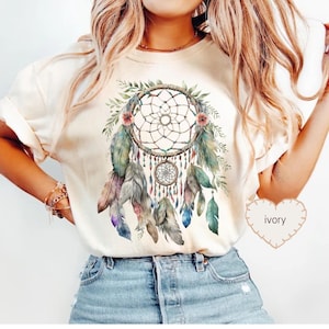 Boho Dreamchecker Shirt, Boho Aesthetic Graphic Tee, Vintage Boho Dreamy T-Shirt, Spiritual Hippie Shirt, Soft Unisex Boho Style Tee