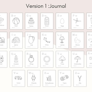 May include: A set of 26 flashcards, each featuring a letter of the alphabet and a corresponding illustration. The cards include images of an airplane, ball, cake, door, egg, fan, glass, house, igloo, jug, kite, lamp, moon, needle, owl, queen, ring, sun, tree, umbrella, van, watch, xylophone, yam, and zip.