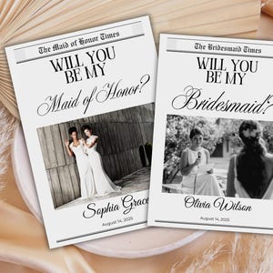Bridesmaid Proposal Card Template, Will You Be My Bridesmaid Card, Editable Maid Of Honor Proposal, Bridesmaid Invite, Bridal Party Card PDF