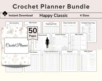 Crochet Project Planner, Crochet Row Counter, Craft Inventory Tracker, Yarn Inventory, Crochet Project Tags, Crochet Business Planner, Canva