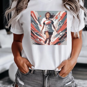Fierce Women Sports Tee, Women&#39;s Sports Shirt, Womens Sports Supportive Shirt, Women&#39;s Sports Apparel, Women In Sports Shirt Female Athletes