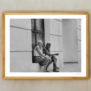 Cuban Women Street Portrait | Black & White Photography | Vintage Cuba Wall Art | Amor Digital Print