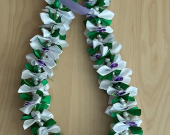 Celebration orchid ribbon lei