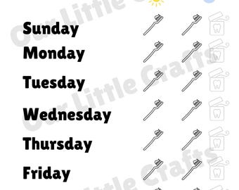Tooth activity packet (digital download). 8 pages of fun activities including a brush/floss chart!