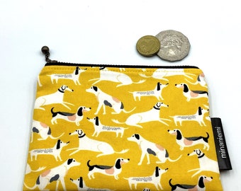 Dogs print cotton coin purse