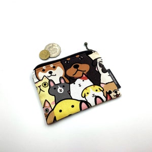 Second sale - Cats & dogs print cotton coin purse