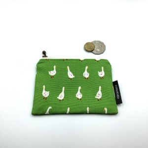 Duck print Japanese cotton coin purse