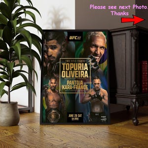 Cartel UFC 317 Ilia Topuria vs Charles Oliveira Cartel, Cartel de pelea