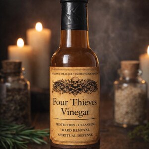 Four Thieves Vinegar | Spiritual Protection, Cleansing, Ward Removal, Rootwork