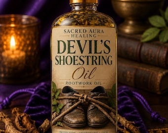Devil’s Shoestring Oil | Hoodoo Rootwork Oil for Protection, Reversal & Enemy Confusion
