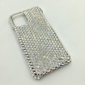 BLING Case for iPhone 15 14 13 Pro Max Plus Mini Luxury Clear Swarovski Crystal Diamond Rhinestone Back Cover made w/24ss Swarovski Crystals image 3