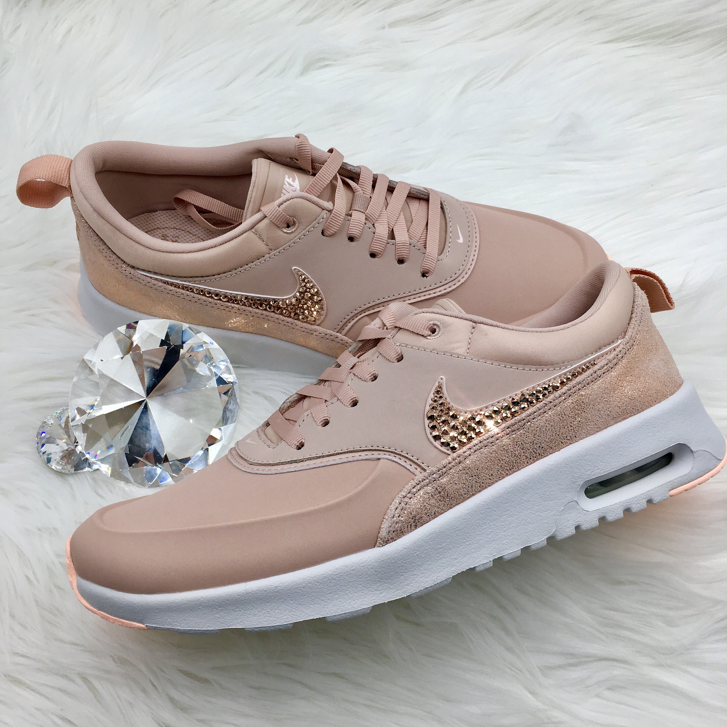Nike air max clearance thea schuhe mit glitzersteinen