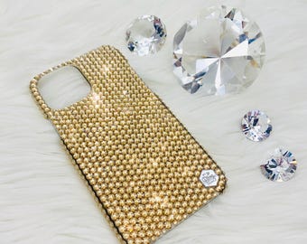 ★ピュアな煌めき【SWAROVSKI】High Smart Phone Case GOLD ☆ピュアな煌めき【SWAROVSKI】High Smart Phone Case GOLD