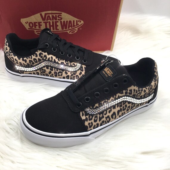 custom leopard vans