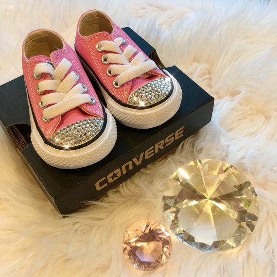 converse baby shoes bling