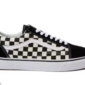 vans old skool chex skate shoe outfit