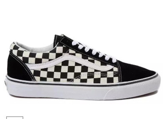 vans old skool chex skate shoe