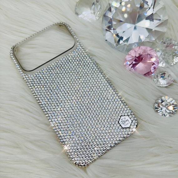 Custodia Lusso Con Cristalli E Strass Per IPhone 17/16/15/14/13/12/11 E X, Glitterata - Foto 5